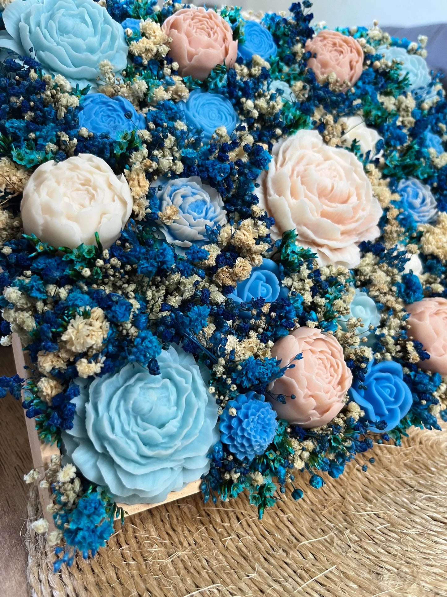 Tableau de fleurs fondants parfumés Ju Créations Évents