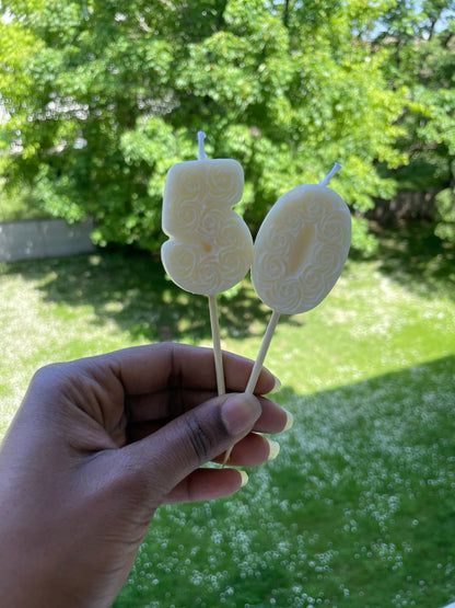 BOUGIES ANNIVERSAIRE FLEURIS Ju Créations Évents