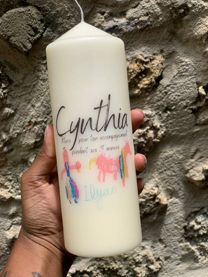 GRANDE BOUGIE PILIER Ju Créations Évents