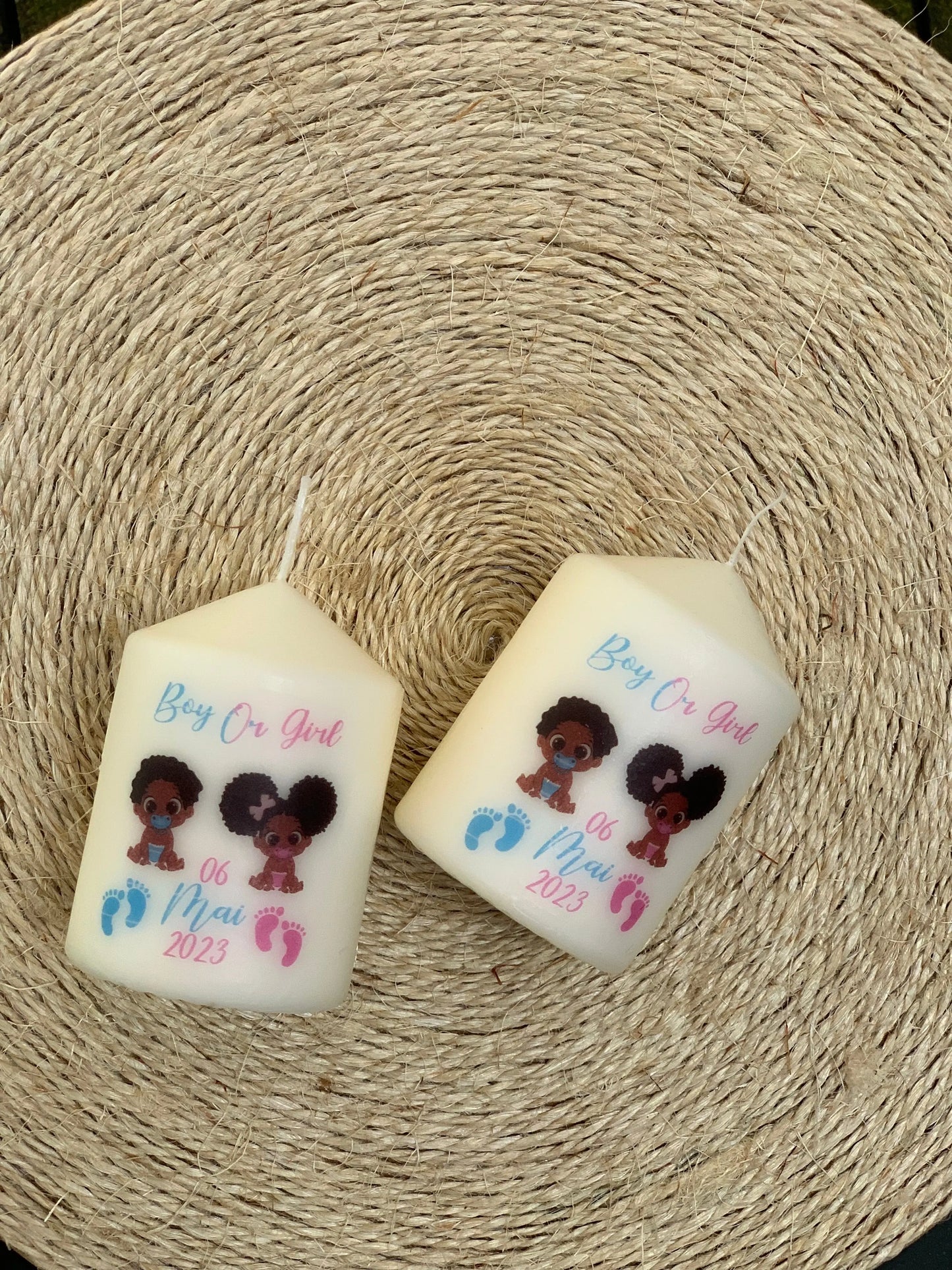 PETITE BOUGIE PILIER Ju Créations Évents