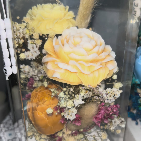 Lanterne fleurie lumineuse