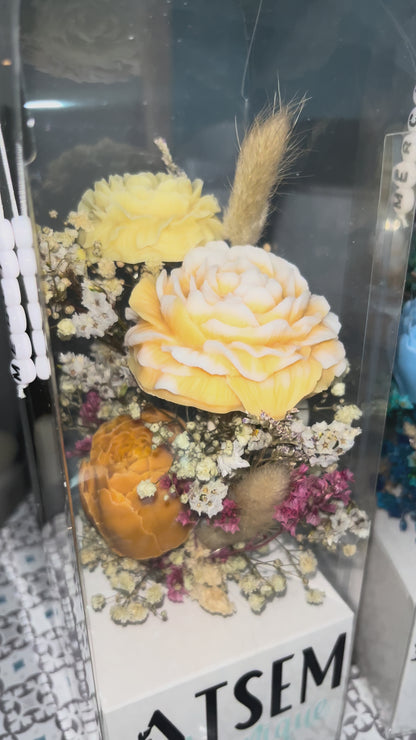 Lanterne fleurie lumineuse