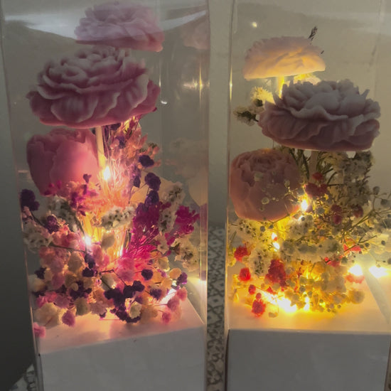 Lanterne fleurie led